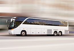 Travel by luxury motor coach and air